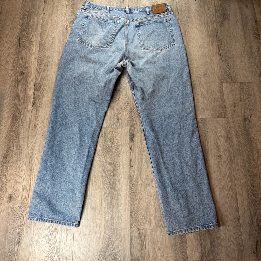 Vintage 90’s Chaps Ralph Lauren Jeans Mens 38x32 Relaxed Straight Denim Y2K Blue - Picture 8 of 13